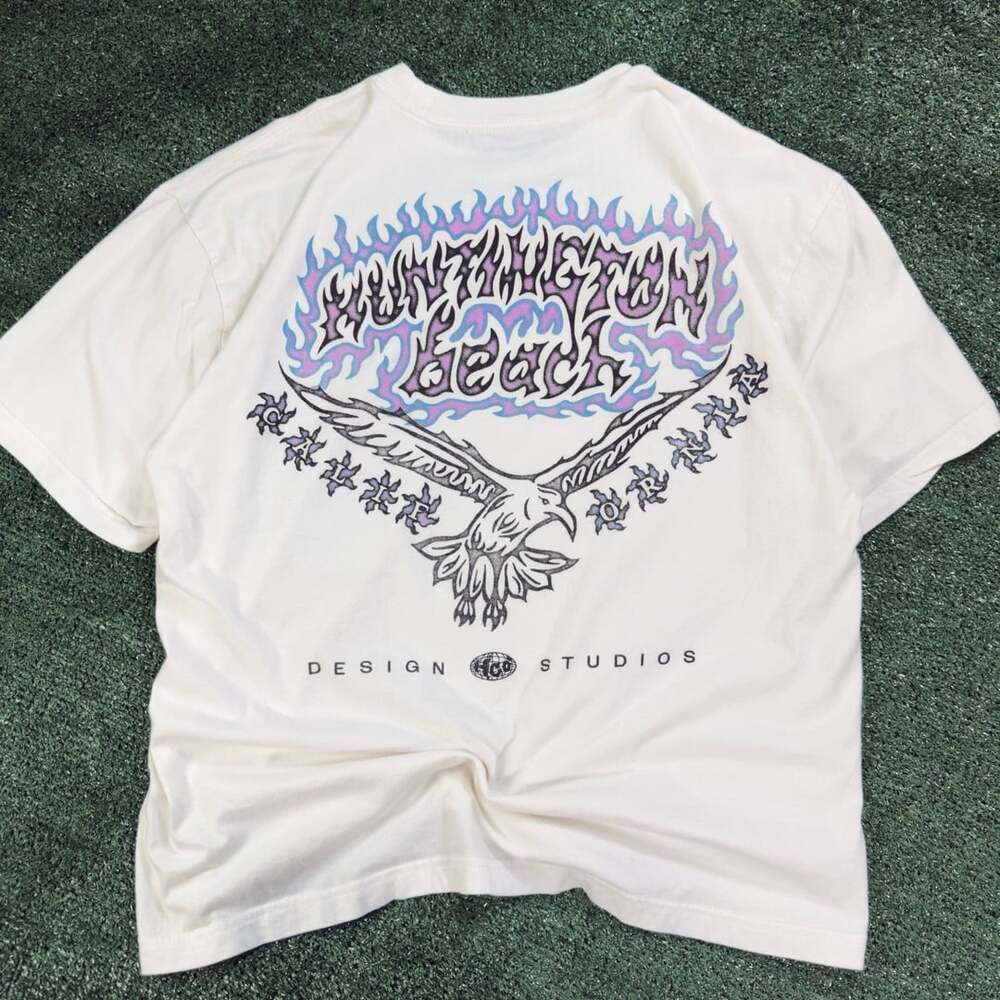 Hollister Design Studios Huntington Beach California Boxy Fit Graphic T-Shirt